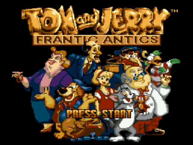 Tom and Jerry - Frantic Antics Title Screen